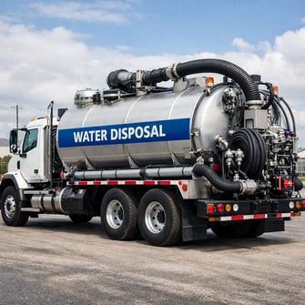 water disposal truck